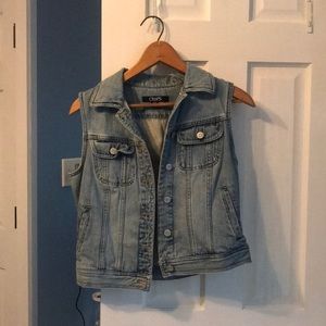 Chaps denim vest